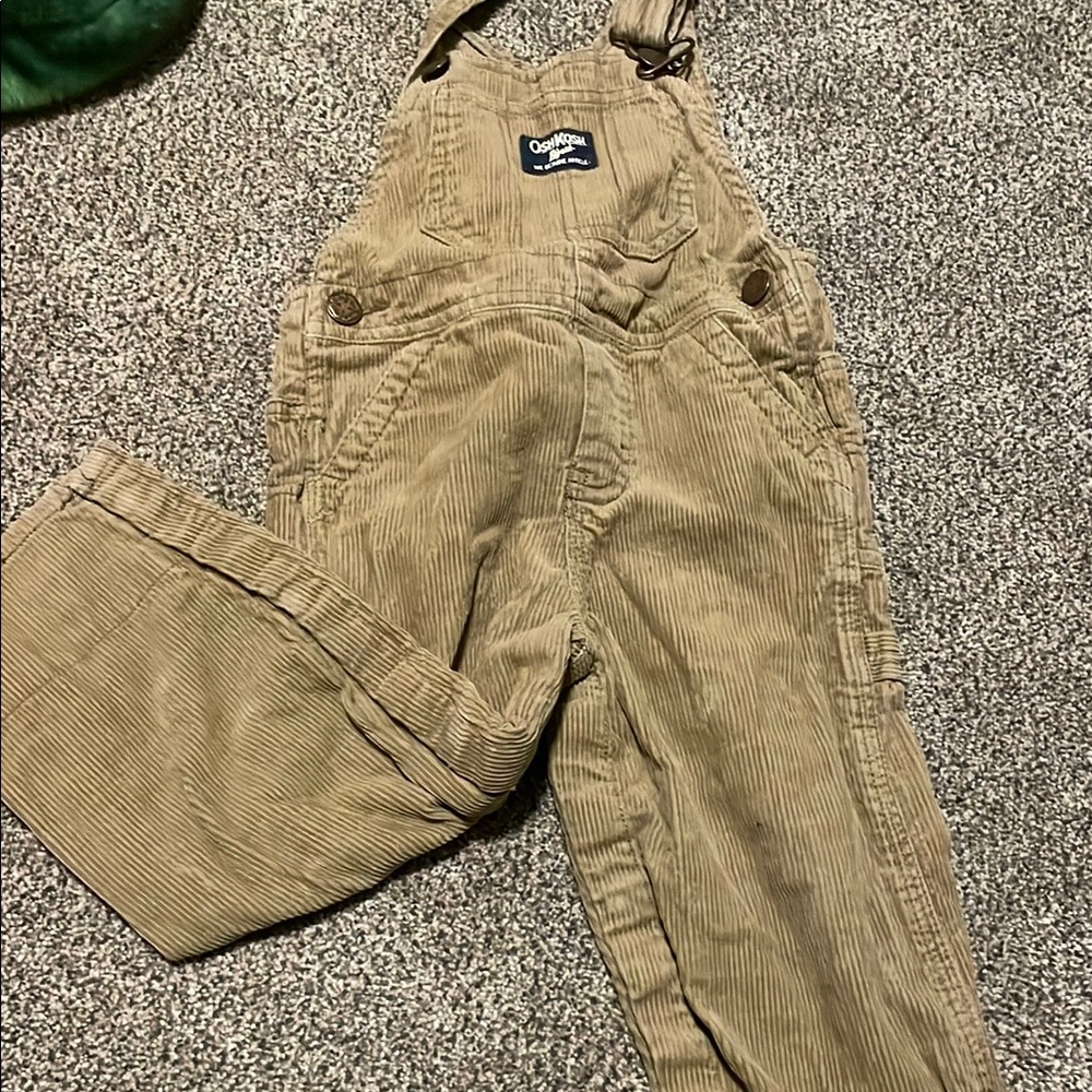 OshKosh B'gosh Tan Corduroy Overalls